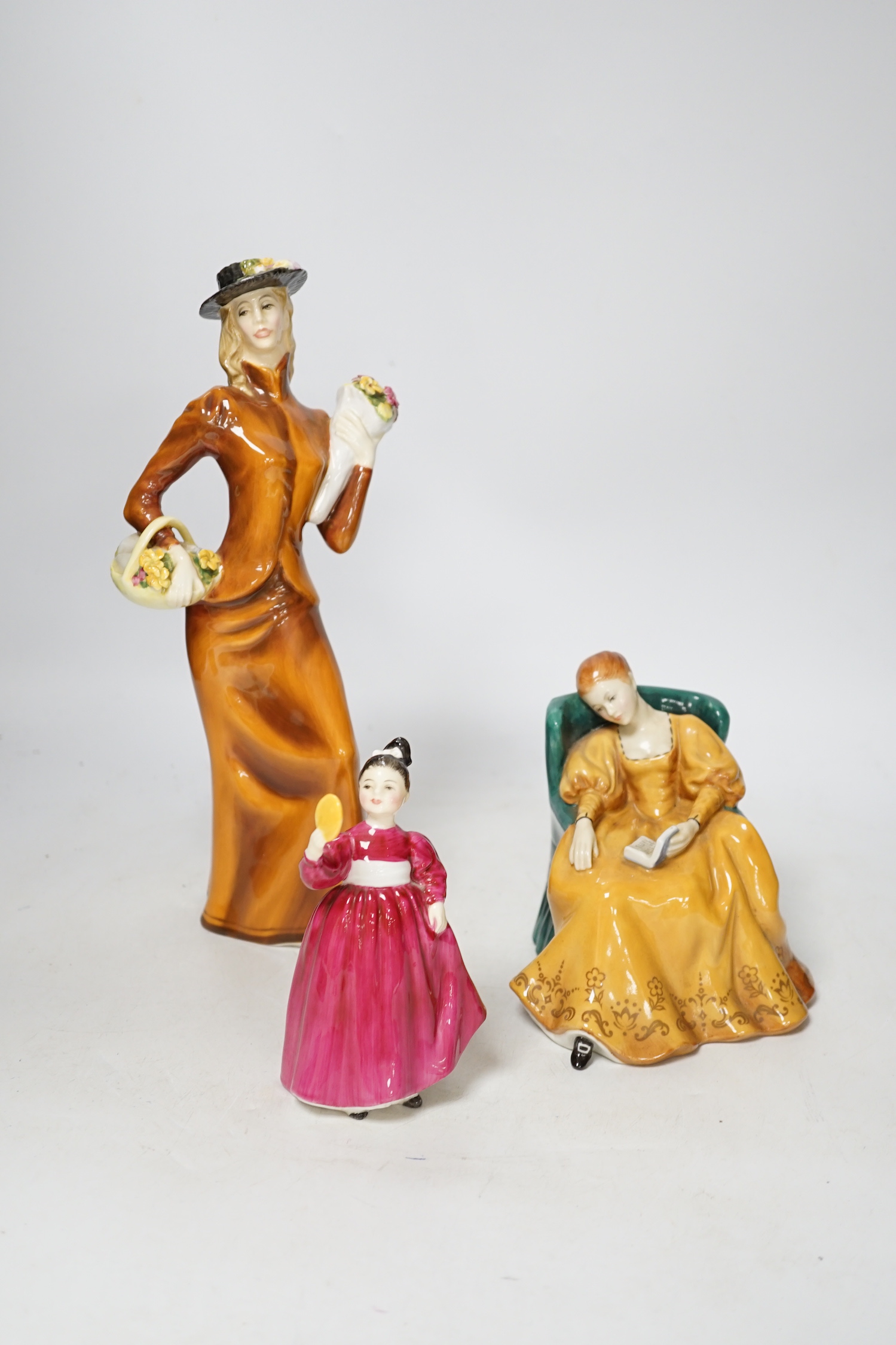 Ten Doulton porcelain figurines